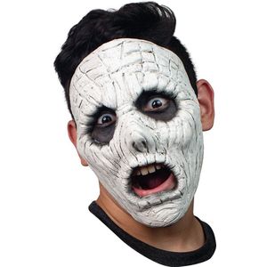 Partychimp Eng Wit Gezichts Masker Halloween Masker voor bij Halloween Kostuum Volwassenen - Latex - One-size