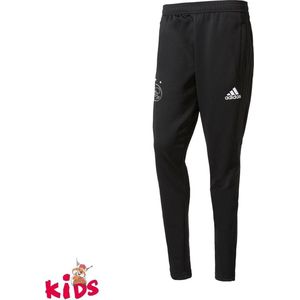 adidas - Ajax Trainingsbroek Technische Staf Junior 2017-2018 - Zwart/Rood - Maat 140