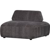 WOOOD Exclusive Fauteuil Sterck - Polyester - Charcoal - 118x102x41
