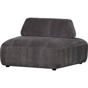 WOOOD Exclusive Fauteuil Sterck - Polyester - Charcoal - 118x102x41