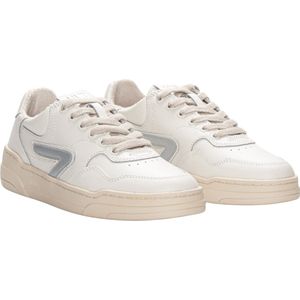 HUB Court-z Sneakers - Leren Sneaker - Heren - Wit - Maat 46