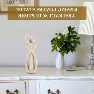 Boeddha figuur standbeeld sculptuur - handgemaakt kus minnaars zandsteen standbeeld voor bruiloft or verloving