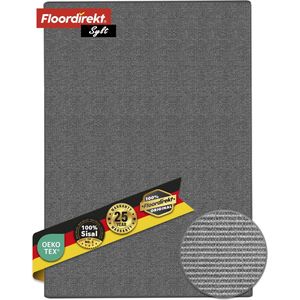 FLOORDIREKT Tapijtloper op Maat Gemaakt Sylt - Gemaakt van Sisal - Brug voor Binnenruimtes - Modern Woonvloerkleed - Grijs - 50 x 350 cm