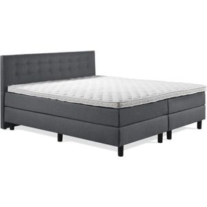 Boxspring Luxe 140x210 Knopen Antracite