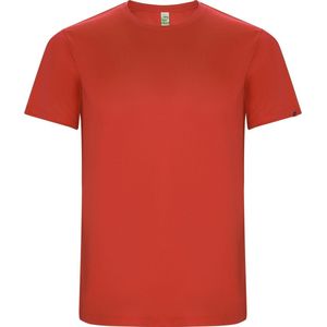 Rood unisex ECO sportshirt korte mouwen 'Imola' merk Roly maat 3XL