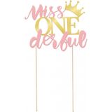 Paperdreams - Cake topper miss ONEderful