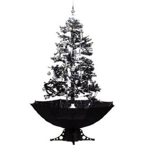 Sneeuwende Kerstboom Zwart 170cm