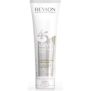 Revlon 45 Days Color Shampoo & Balm Stunning Highlights - 275 ml - Normale shampoo vrouwen - Voor Alle haartypes