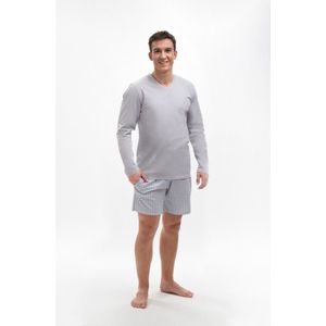 Martel- Piotr- pyjama- grijs- 100% Katoen - gemaakt in Europa XL