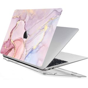 Geschikt voor MacBook Pro Cover Hoesje 16 inch Marmer Rosé - Hardcase geschikt voor MacBook Pro 2021 / 2022 / 2023 - Geschikt voor MacBook Pro A2485 / A2780 / M1 Pro / M1 Max