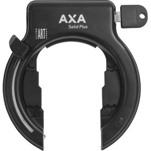 Set bestaande AXA Solid Plus - ART 2 sterren keurmerk - Frameslot – Met Newton plug-in kabel 150 cm – Zwart
