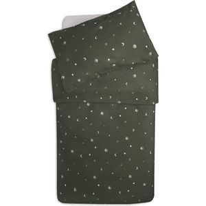 Jollein Baby Overtrek Ledikant 100x135/140cm Stargaze - Leaf Green