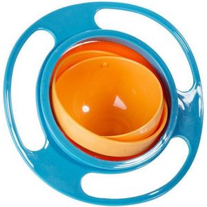 JUST23 Baby bowl - Baby servies - eetbord - 360 graden - Blauw - Gyro kom