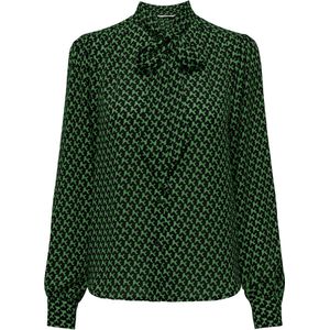ONLY ONLRUTH LIFE L/S BOW SHIRT PTM Dames Blouse - Maat S