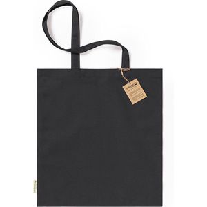 Tote bag - Schoudertas - Katoenen tas - Draagtas - 42 x 38 cm - Biologisch katoen - Duurzaam - Zwart