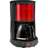 Moulinex Subito FG370D11 Rood/Zwart - Koffiezetapparaat - Filterkoffiezetapparaat - Rood - Zwart