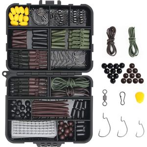 tackle box, 272 Stkvishaken Kit, Hengelaccessoireset, Jighaken, Bullet Bass Gooien Zinken Gewichten, Verschillende Vissen Wervels, Zinken Slides, Vislijn Kralen enz