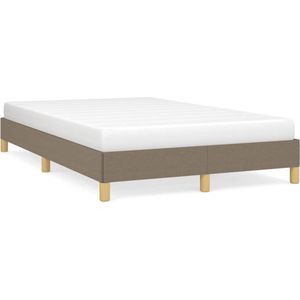 vidaXL - Bedframe - stof - taupe - 120x190 - cm