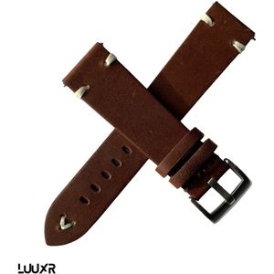 Luuxr strap vintage brown 22mm luvibr220002