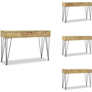 vidaXL Console Tafel - Console Tafels - Bijzettafel - Bijzettafels - Wandtafel 120x35x76 cm massief teakhout