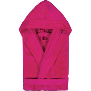 Badjas met Capuchon Uni Cool Velours Fuchsia maat M