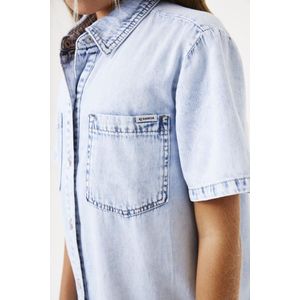 GARCIA Meisjes Jurk Blauw Korte mouw