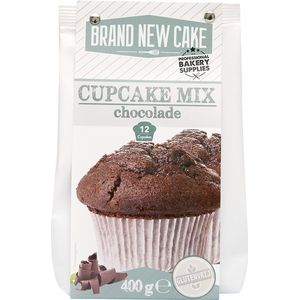BrandNewCake® Cupcake-mix Chocolade 400gr - Bakmix - Glutenvrij - Mix voor Cupcakes