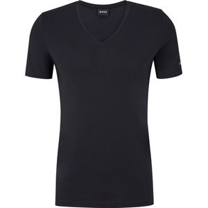 HUGO BOSS Motion stretch T-shirt slim fit (1-pack) - heren T-shirt V-hals - zwart - Maat: L