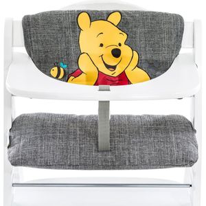 Hauck Highchair Pad Deluxe, hoge stoel pad voor Hauck houten stoel Alpha+, Pooh grey