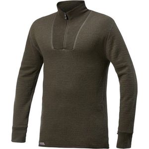 Skipully Woolpower Unisex Zip Turtleneck 400 Pine Green