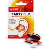 Alpine PartyPlug - Oordoppen - Comfortabele earplugs voor muziekevenementen, concerten en festivals - Voorkomt gehoorschade - Transparant - SNR 19 dB