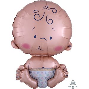 Amscan Folieballon Welcome Baby Junior 41 X 61 Cm Roze