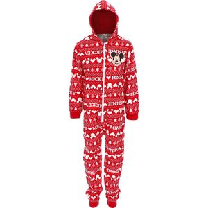 DISNEY MICKEY MOUSE KERST ONESIE - CHRISTMAS PYJAMA - MAAT 128 CM - 8 JAAR