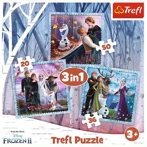 Frozen Disney 3-in-1 Puzzel