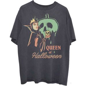 Disney Snow White - Queen Of Halloween Unisex T-shirt - XL - Zwart