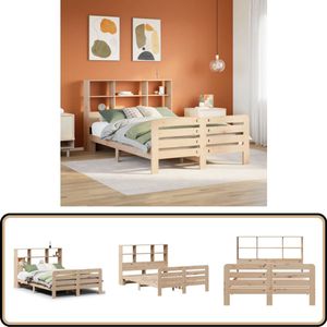 vidaXL Bedframe zonder matras massief grenenhout 120x200 cm