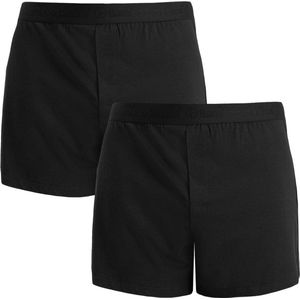 Bamboo Basics 2-pak wijde heren boxershorts - Kay - Losse heren bamboe boxershorts - L - Zwart