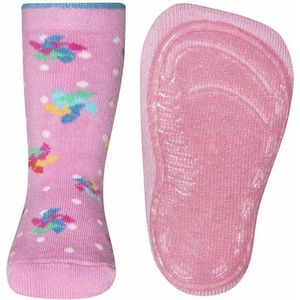 Antislip sokken met ster en stippen roze-25/26