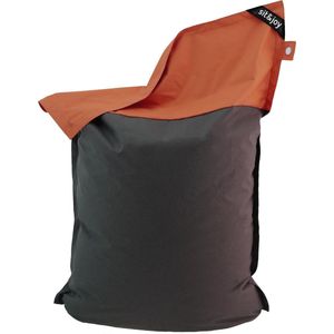 Zitzak 'Duo Largo' Terracotta (Rood) | Volwassenen | Indoor & Outdoor | Waterbestendig | Dubbel gestikt | Gevuld met Flexipearl® | Sit&Joy®