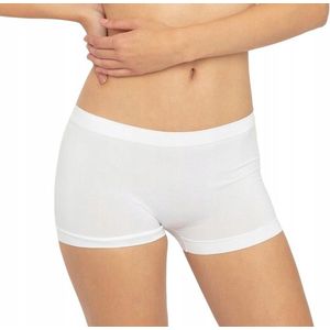 GATTA - Dames Boxershort - Maat M - Wit kleur - Ondergoed - Onderbroek - Naadloze Short - Wig Antibacterieel -Comfort Slip (1 stuks )