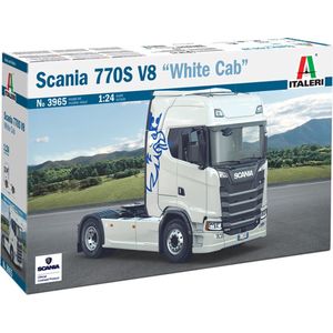1:24 Italeri 3965 Scania S770 V8 - Wit - Truck 4x2 Plastic Modelbouwpakket