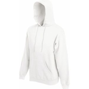 Fruit Of The Loom Heren Sweatshirt Met Capuchon / Hoodie (Wit)