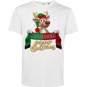 T-shirt kind Nijmegen | Foute Kersttrui Dames Heren | Kerstcadeau | NEC supporter | Wit | maat 164