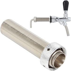 Nipple Shank Assembly - Lange Steel 985mm - G5 8 Inch Draad - Verstelbare Biertap Homebrew-apparatuur