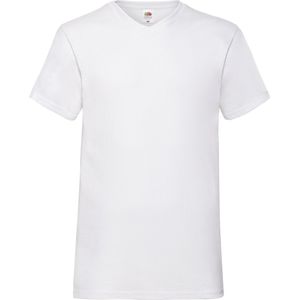 12-pack T-shirts Fruit of the Loom V-neck -white-3XL