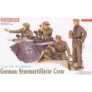 1:35 Dragon 6029 German Sturmartillerie Crew - Figuren Plastic Modelbouwpakket