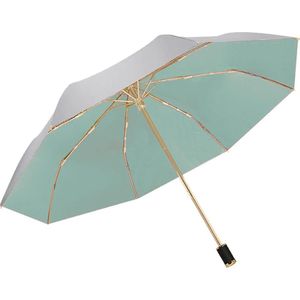 Zonbescherming UV-paraplu Opvouwbaar Handig compact 8 ribben bieden UPF 50+ bescherming en blokkeren effectief 99% van de UVA-UVB-schermen voor wandelen, backpacken, strand, groen