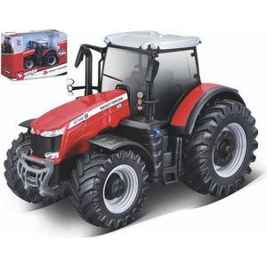 Bburago Massey Ferguson 8740S rood modelauto schaalmodel 10 CM