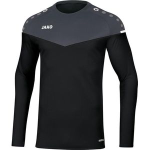 Jako Champ 2.0 Sweater Kind Zwart-Antraciet Maat 128