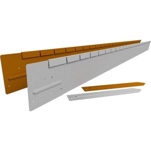 Straightcurve® Flex Borderrand Cortenstaal 121.5x15cm - per 6 stuks